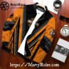 Orange Hex Pattern Harley Davidson Bomber Jacket