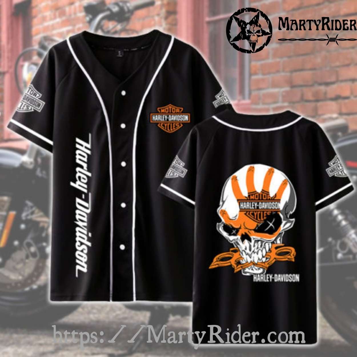 Skull Claw Print Harley Davidson Baseball Jersey Shirt Skull Claw Print Harley Davidson Baseball Jersey Shirt
