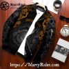 Skull Engine Red Roses Harley Davidson Bomber Jacket