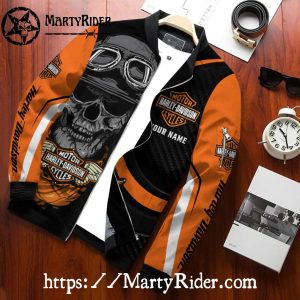 Skull Helmet Rider bomber jacket Harley Davidson Bomber Jackets