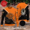 Dark Flame Skull Harley Davidson Ugly Xmas Sweater