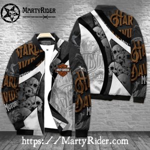 Skull Pattern Vintage bomber Harley Davidson Jackets