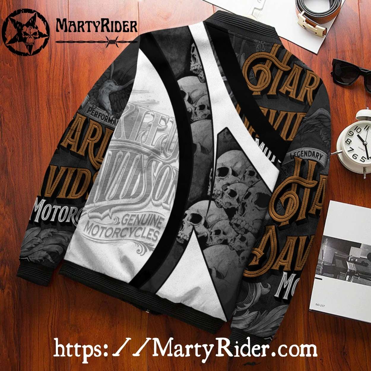 Skull Pattern Vintage bomber Harley Davidson Jackets Skull Pattern Vintage bomber Harley Davidson Jackets