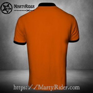 Skull Rose Tattoo Style Harley Davidson Polo Shirt 3