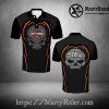 Skull Rose Tattoo Style Harley Davidson Polo Shirt