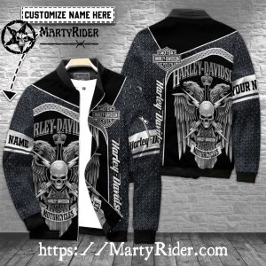 Skull Wing Harley Davidson Bomber Jackets bomber harley tough
