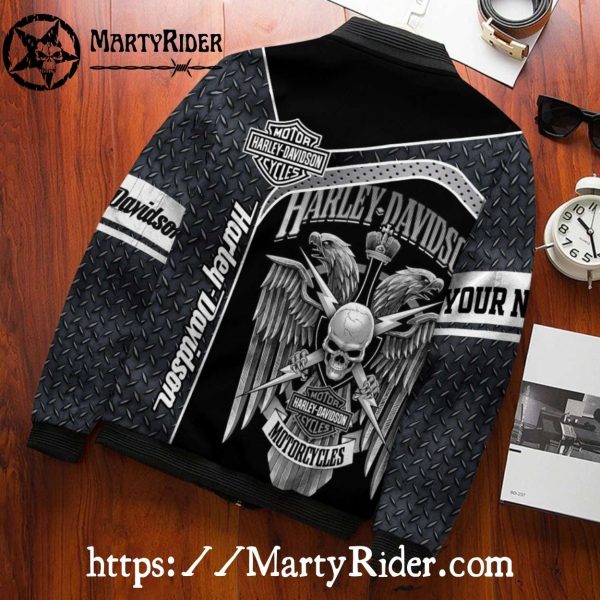 Skull Wing Harley Davidson Bomber Jackets bomber harley tough