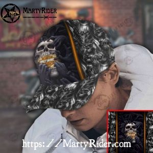 Skull and Hands Harley Davidson Caps – Dark Soul Reach