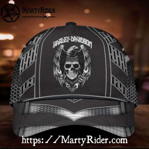Skull and Wrenches Harley Davidson Caps – Dark Rebel Vibe