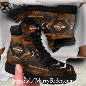 Smoky Flame Harley Davidson Shoes Mens Harley Riding Boots