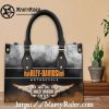 Blue Jean Corset Style Harley Davidson Leather Handbag