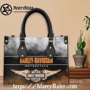 Smoky Wings Design Harley Davidson Leather Bags