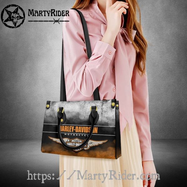 Smoky Wings Design Harley Davidson Leather Bags