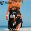 Skull Stripe Harley Davidson Beach Dress Customizable Ride
