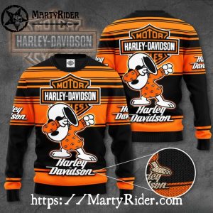Snoopy Dabbing Harley Davidson Ugly Christmas Sweater