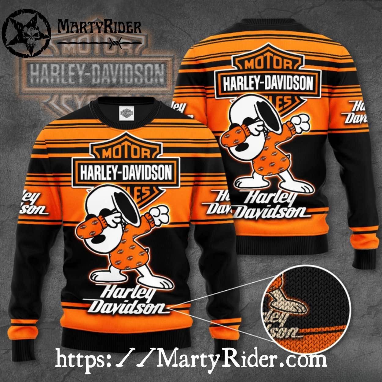 Snoopy Dabbing Harley Davidson Ugly Christmas Sweater Snoopy Dabbing Harley Davidson Ugly Christmas Sweater