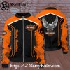 Steel Stripe Carbon Fiber Harley Davidson Bomber Jackets