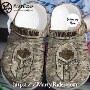 Spartan Camo Harley Davidson Crocs Tactical Custom Look