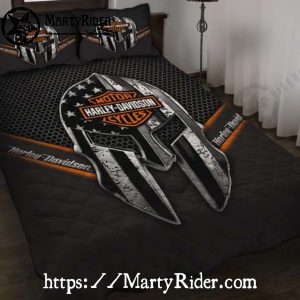 Spartan Helmet Harley Davidson Bedding Set