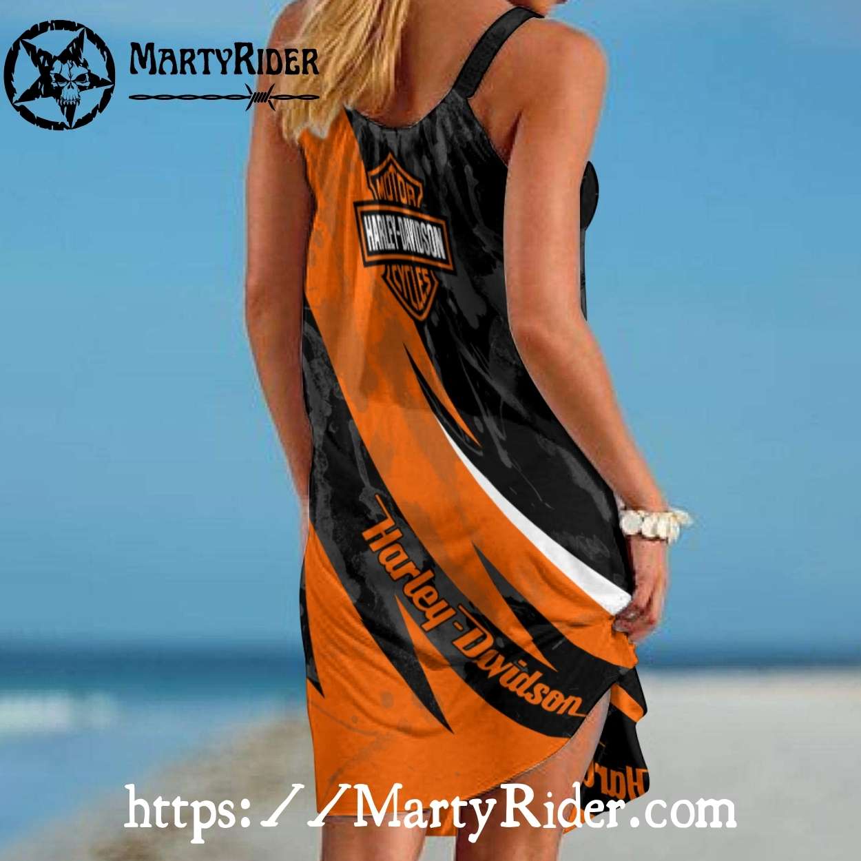 Split Skull Harley Davidson Beach Dress Fierce Split Skull Harley Davidson Beach Dress Fierce