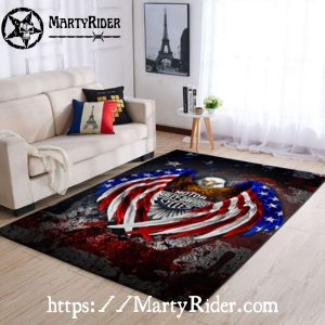 Star-Spangled Wings Eagle Harley Davidson Rugs