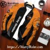 Stripe Block bomber jacket harley davidson black orange clean