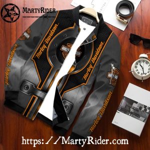 Steel Plate Shield Harley Davidson Bomber Jacket 1