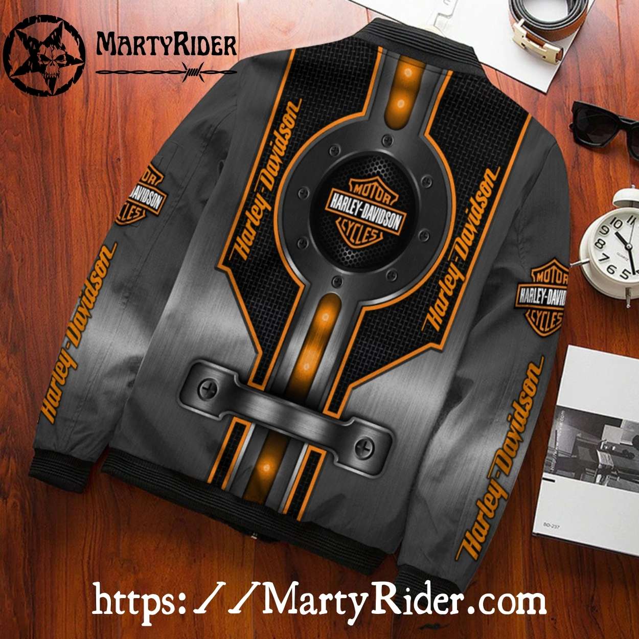 Steel Plate Shield Harley Davidson Bomber Jacket Steel Plate Shield Harley Davidson Bomber Jacket