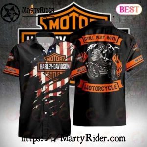 Still Ride With Fire Biker Harley Davidson Aloha Shirt