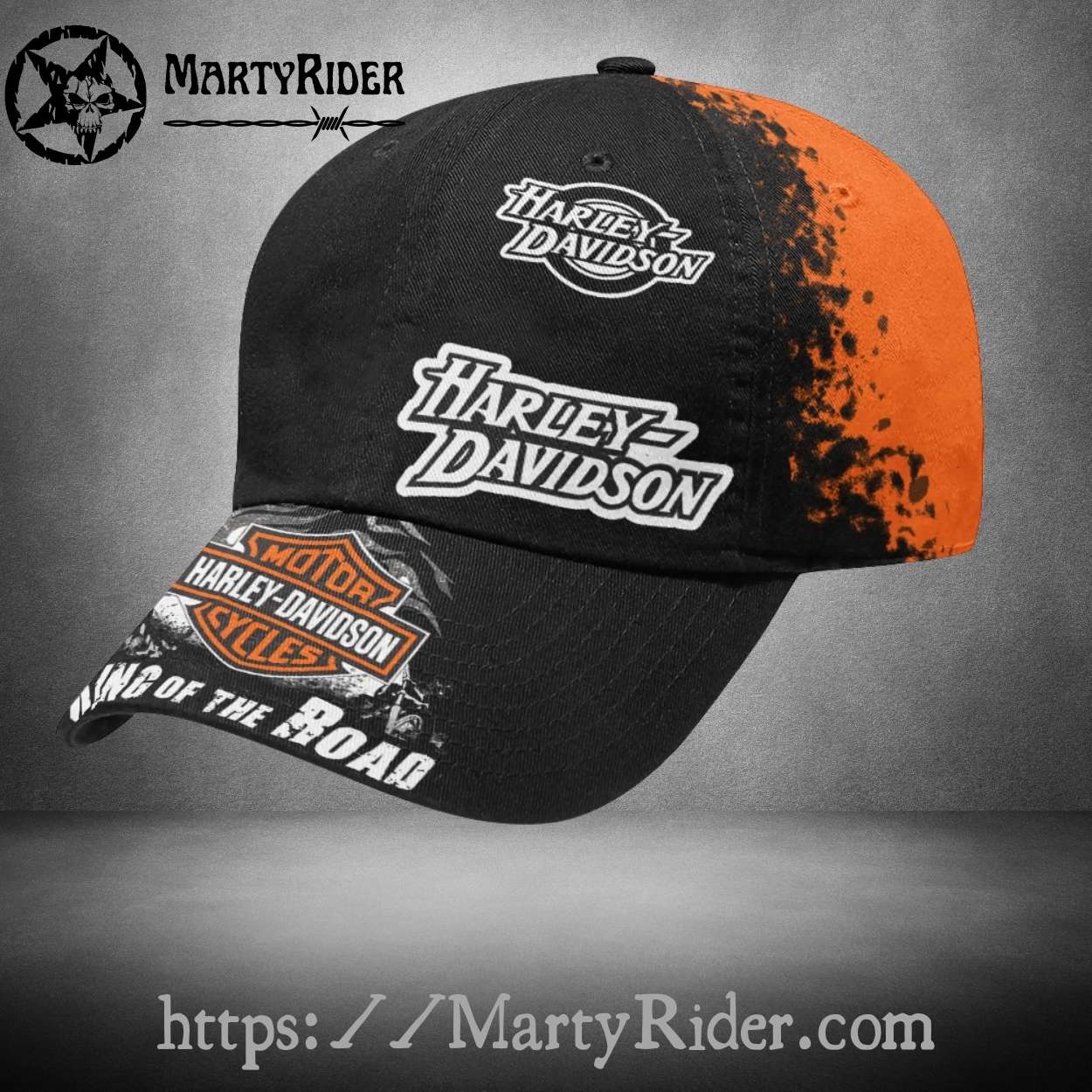 Street Ink Harley Davidson Caps – Splatter King Design Street Ink Harley Davidson Caps – Splatter King Design