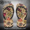 American Flag Harley Davidson Flip Flops Distressed