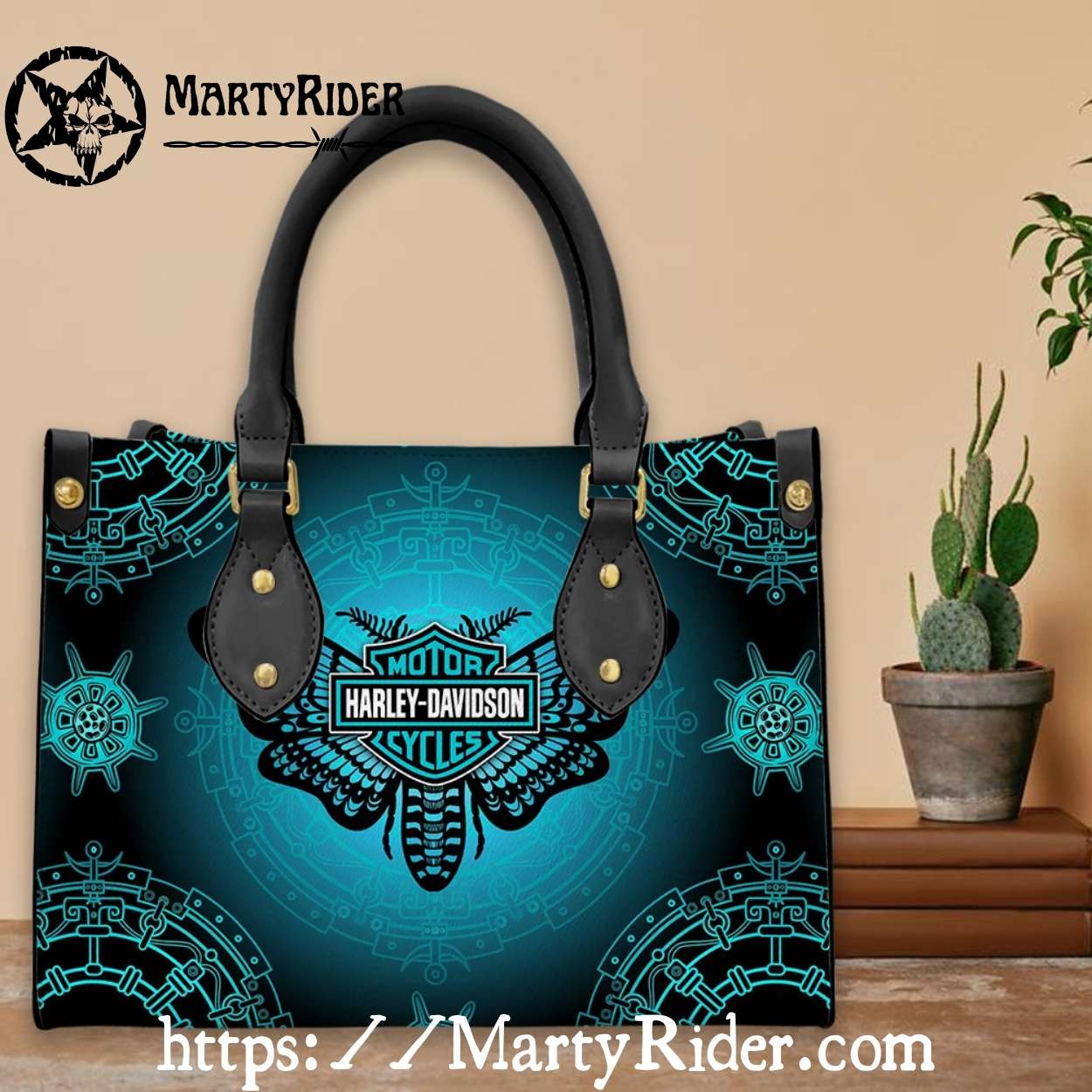 Teal Nautical Mandala Harley Davidson Leather Purse Teal Nautical Mandala Harley Davidson Leather Purse