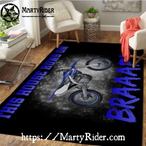 This House Runs on Braaap Dirt Bike Rug