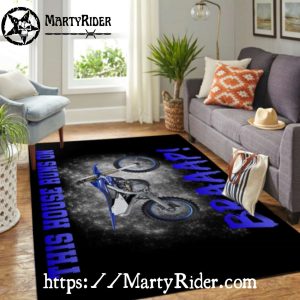 This House Runs on Braaap Dirt Bike Rug