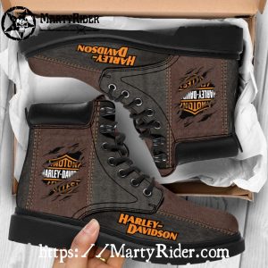 Torn Denim Harley Davidson Shoes Timberland Boots Style