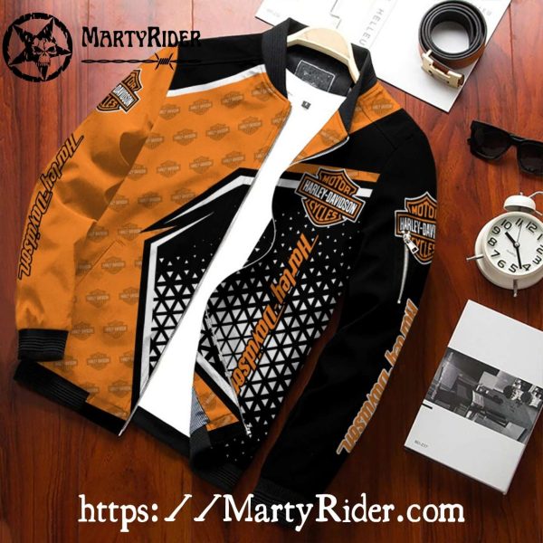 Tri Pattern Harley Davidson Bomber Jackets bomber harley jacket