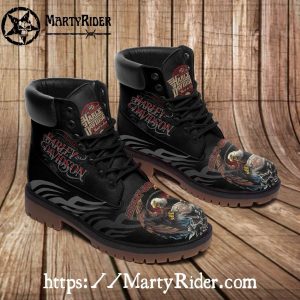 Tribal Eagle Design Harley Davidson Timberland Boots