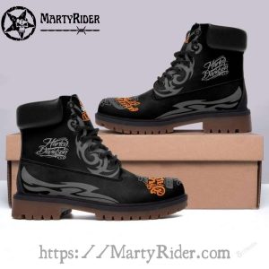 Tribal Flame Harley Davidson Shoes Timberland Mens Boots