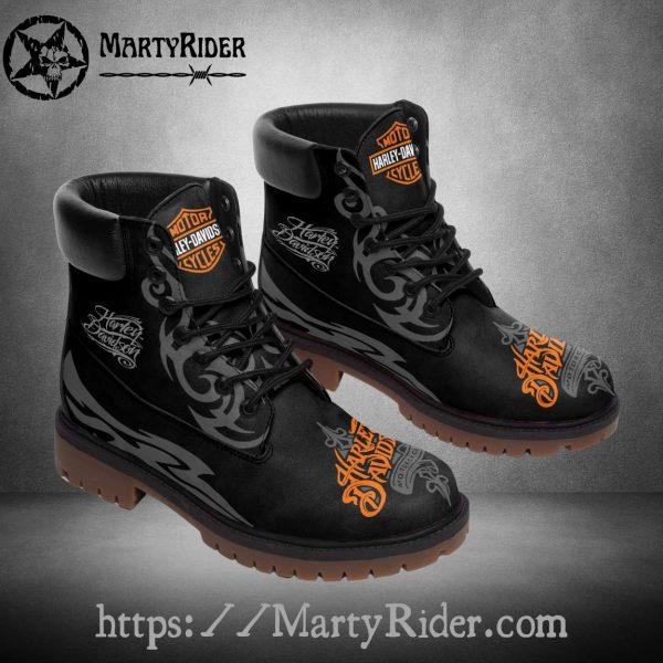 Tribal Tattoo Harley Davidson Shoes Timberland Riding Boots