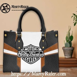 Two-Tone Panel Design Harley Davidson Leather Bags