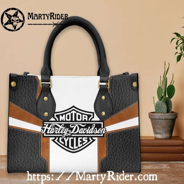 Two-Tone Panel Design Harley Davidson Leather Bags