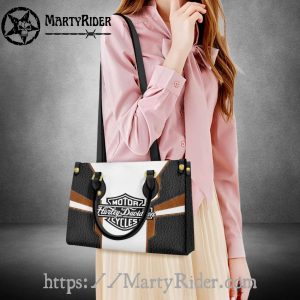 Two-Tone Panel Design Harley Davidson Leather Bags
