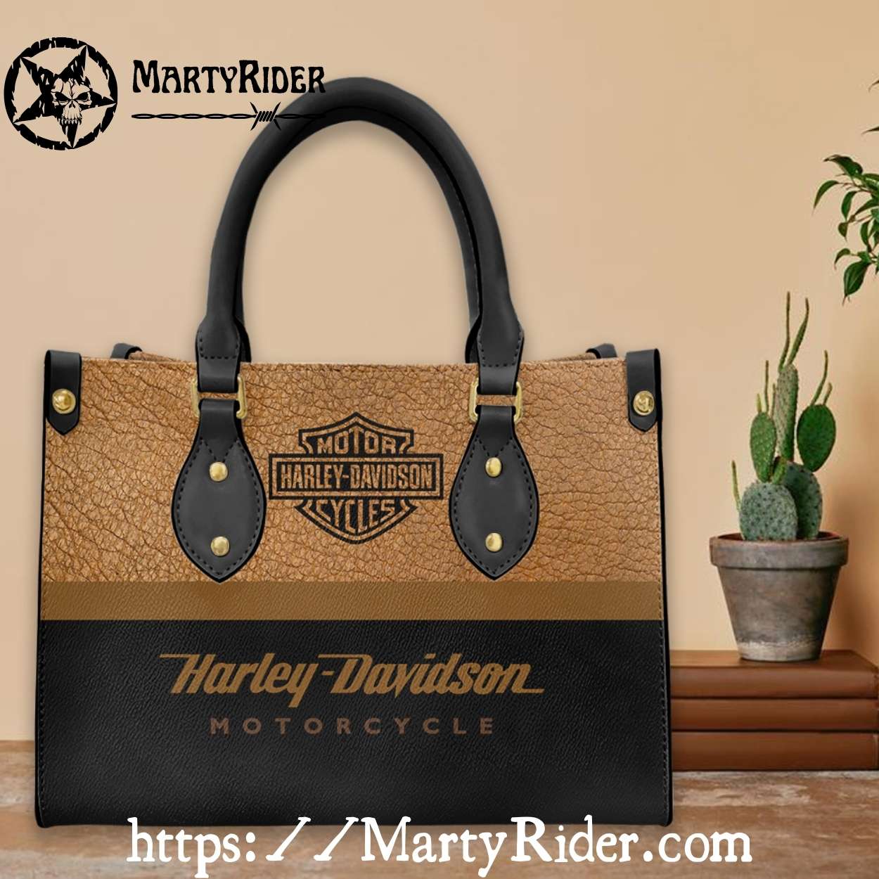 Two-Tone Rustic Logo Harley Davidson Leather Bags Two-Tone Rustic Logo Harley Davidson Leather Bags