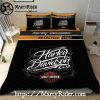 Fiery Skull Eyes Graphic Harley Davidson Rugs