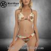 Violet Tribal Harley Davidson Bikinis with Bold Print