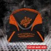 Vintage Indian Cap with Flag – Distressed Motorcycle Art