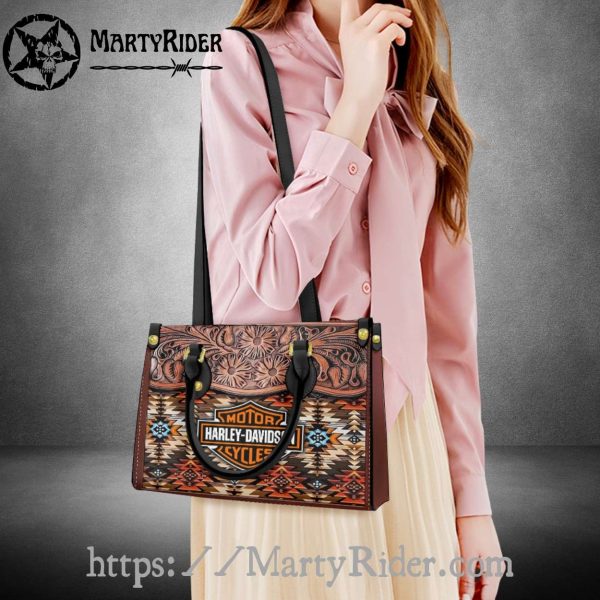 Western Floral Tribal Harley Davidson Leather Bags