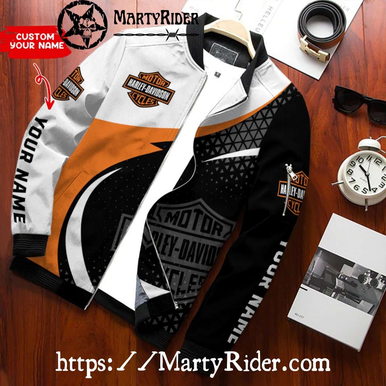 White Black Orange Harley Davidson Bomber Jackets bomber harley White Black Orange Harley Davidson Bomber Jackets bomber harley