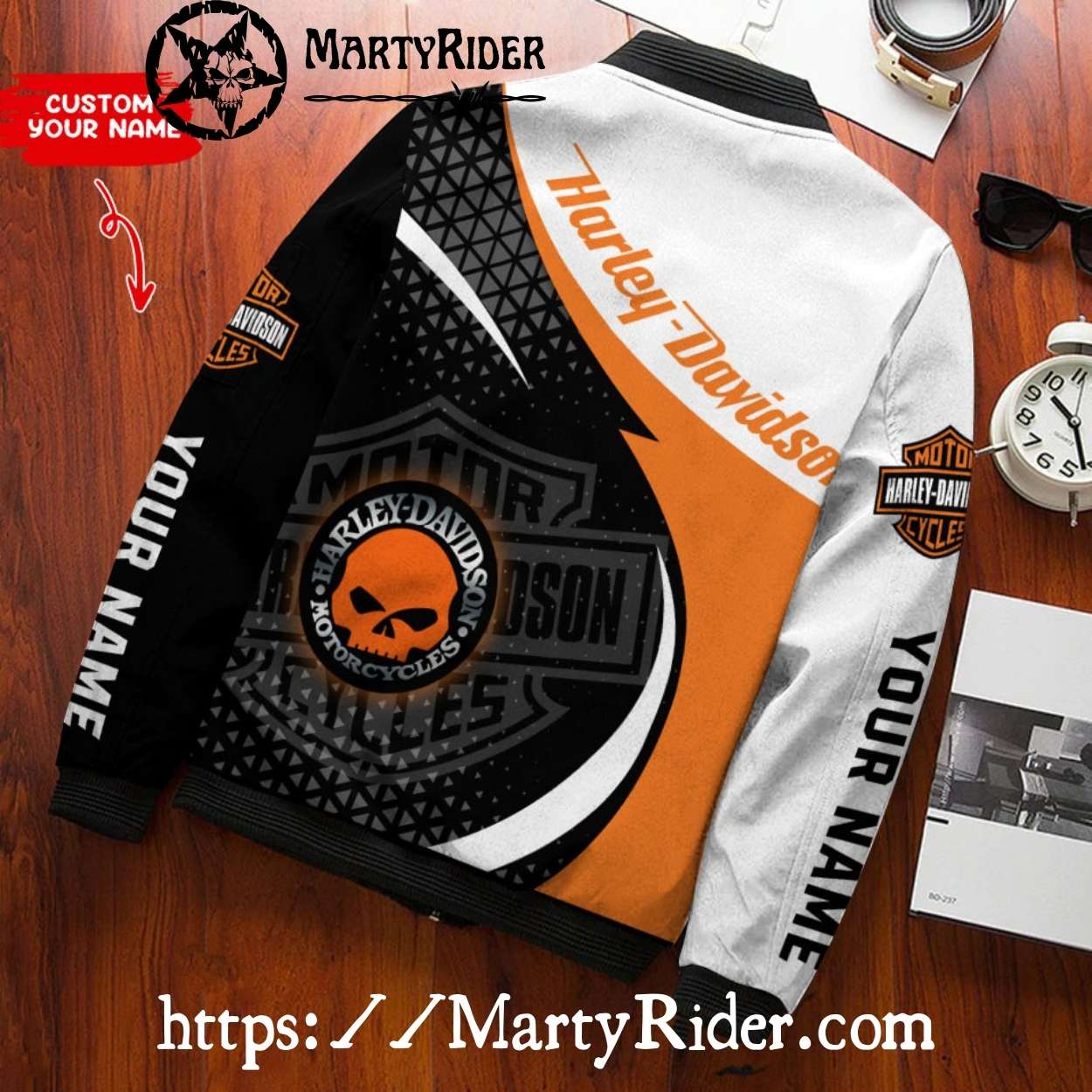 White Black Orange Harley Davidson Bomber Jackets bomber harley White Black Orange Harley Davidson Bomber Jackets bomber harley