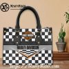 Denim Style Stripe Harley Davidson Leather Bags